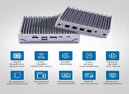 4 LanJ4125クアッドコアプロセッサフ​​ァイアウォールミニPC